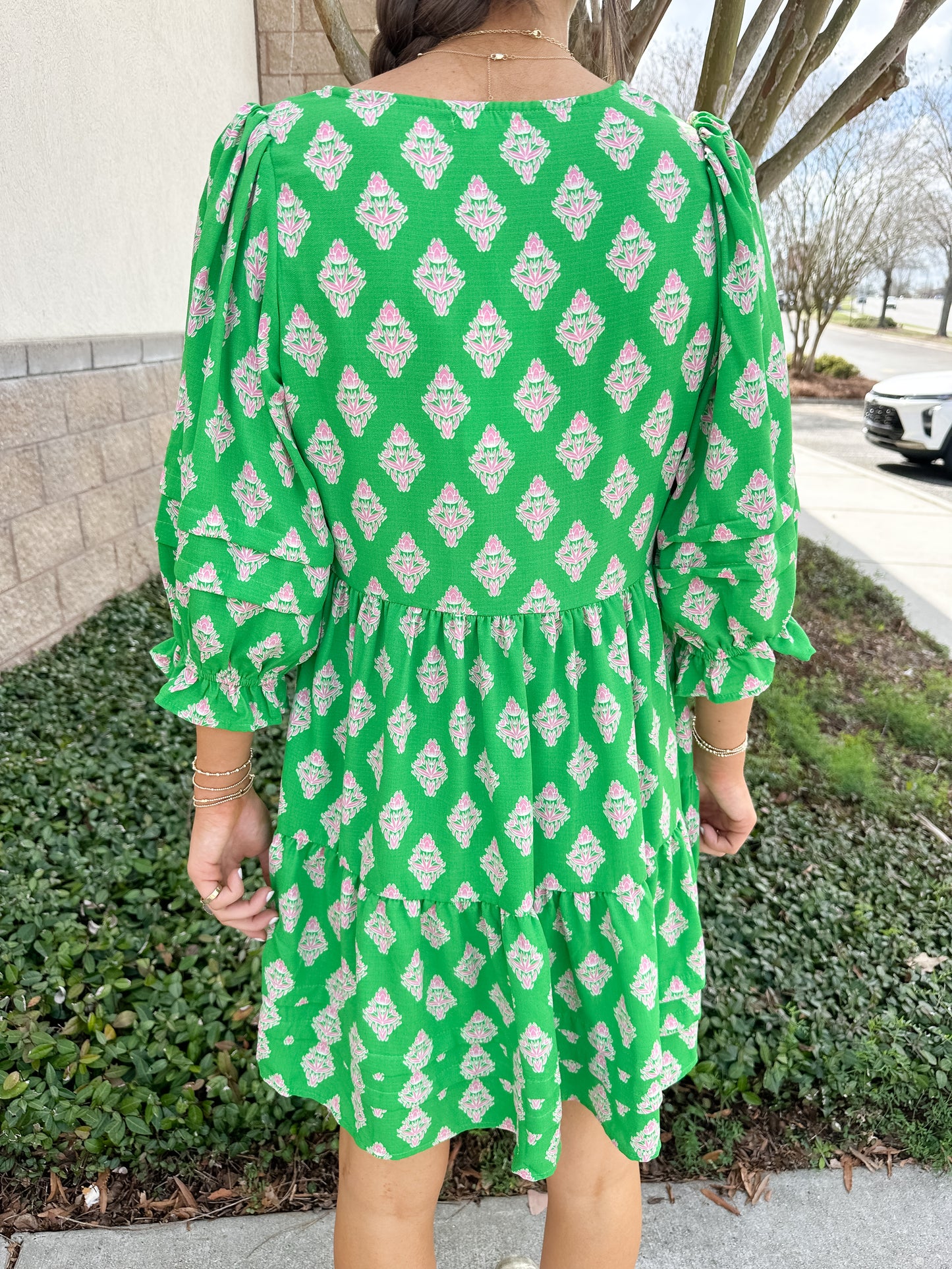 Raya Dress - Early Riser Green