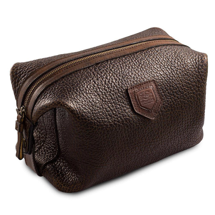 Mission Mercantile Theodore Leather Toiletry Wash Bag