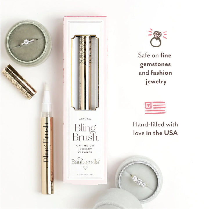 Baublerella Bling Brush® Natural On-the-Go Jewelry Cleaner
