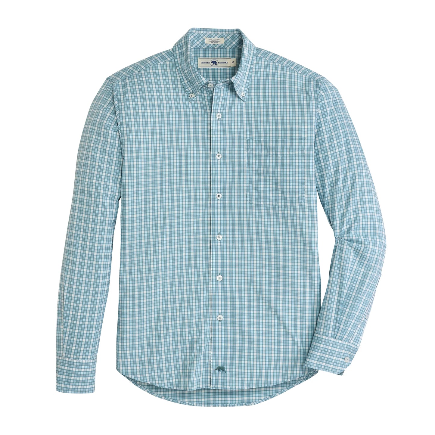 Onward Reserve Wright Tailored Fit Performance Button-Down - Surf