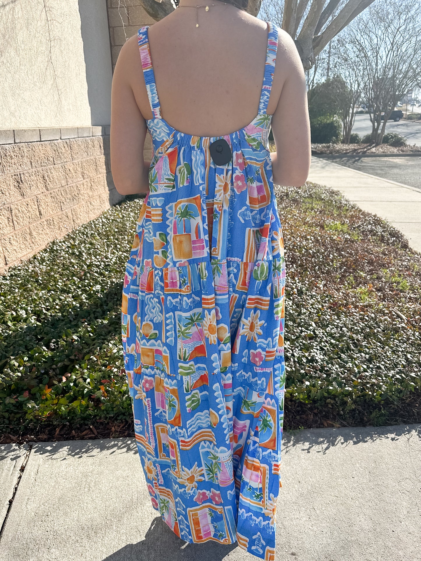 Santorini Scoop Back Dress