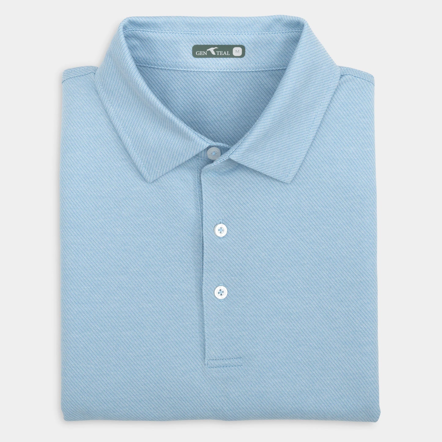 Genteal Spring ‘25 Scales Textured Polo - Bluebell
