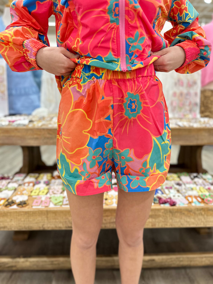 Faris Floral Breaker Short
