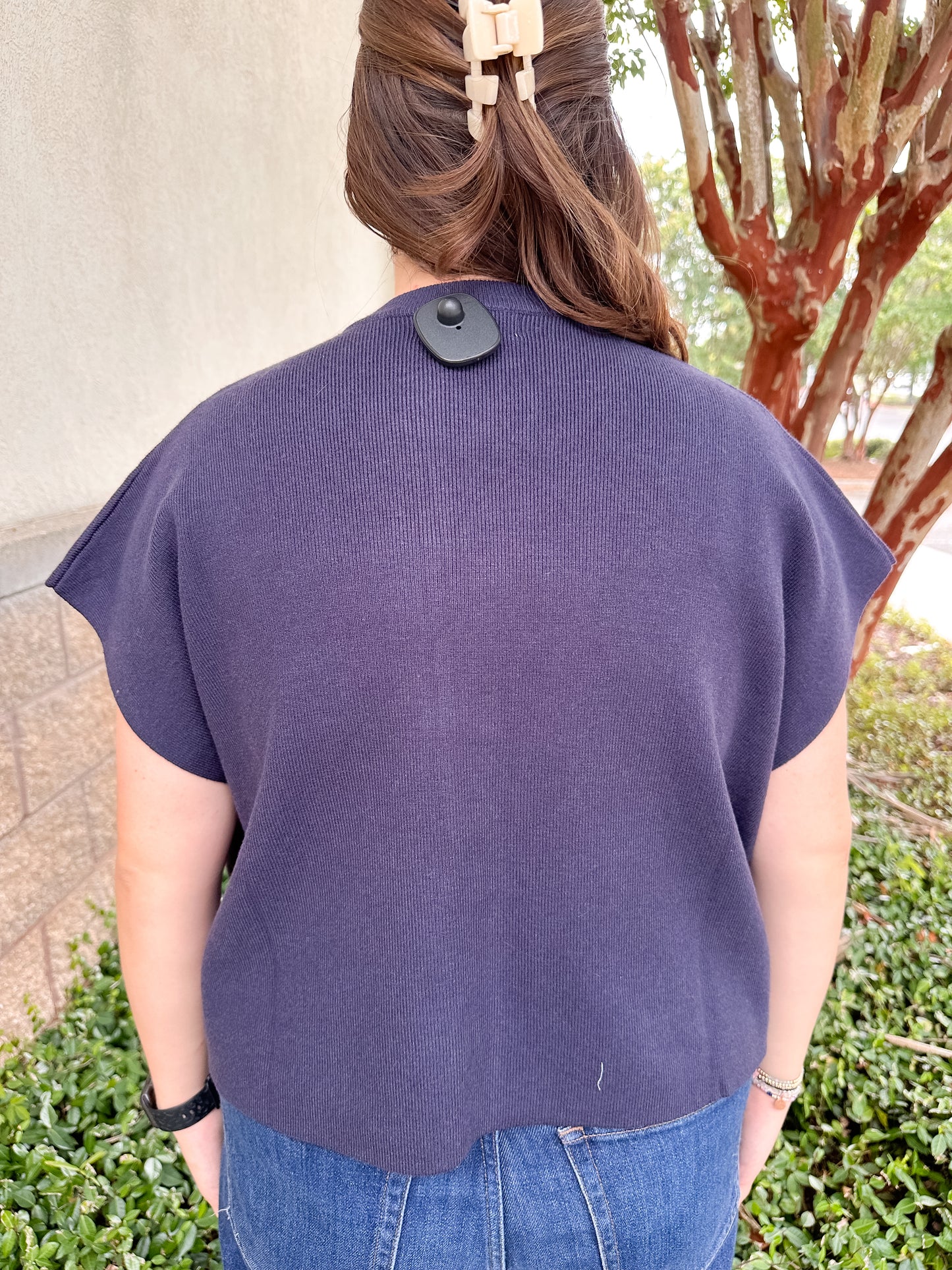 Heather Button Sweater