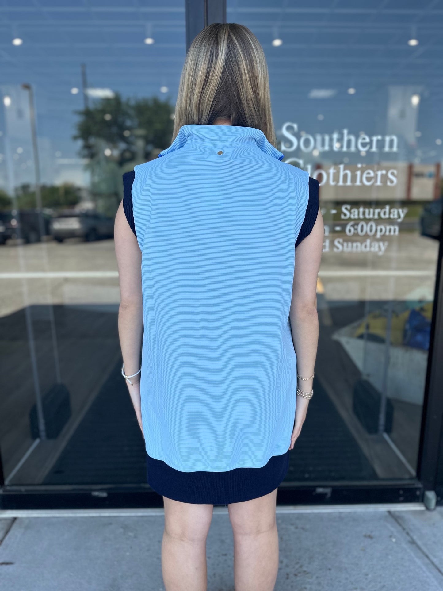 Simply Southern Drew Athletic Dress - Blue Shades