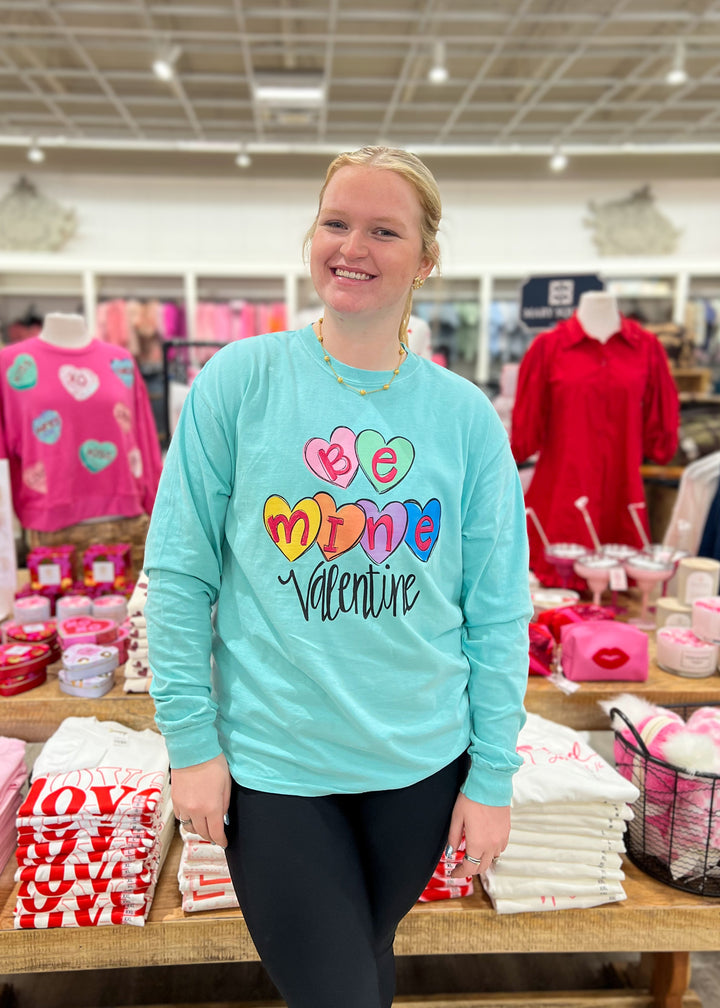 BE MINE Conversation Hearts L/S Tee