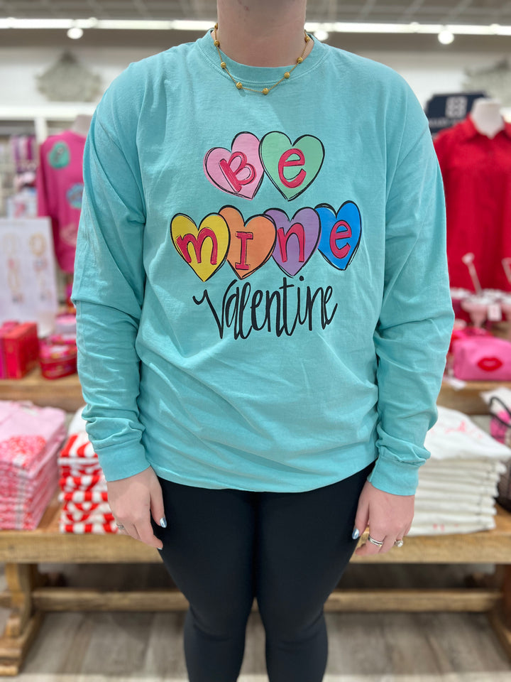 BE MINE Conversation Hearts L/S Tee