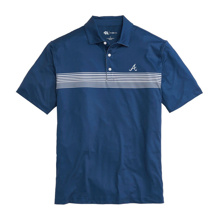 Onward Reserve Atlanta Braves Prestwick Printed Performance Polo - True Navy
