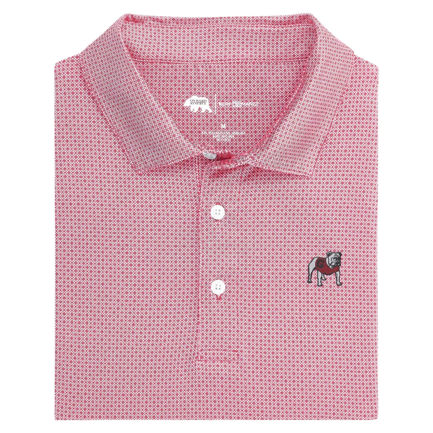 Onward Reserve UGA Standing Bulldog Range Printed Performance Polo