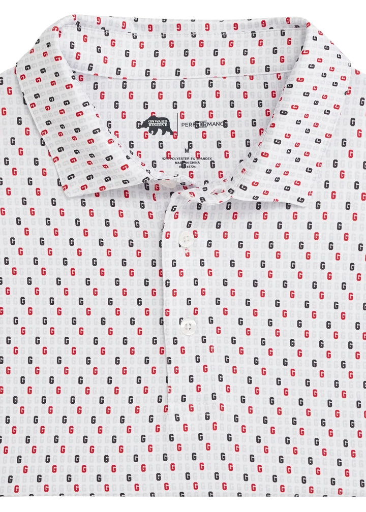 Onward Reserve UGA Vintage G Tossed Printed Performance Polo