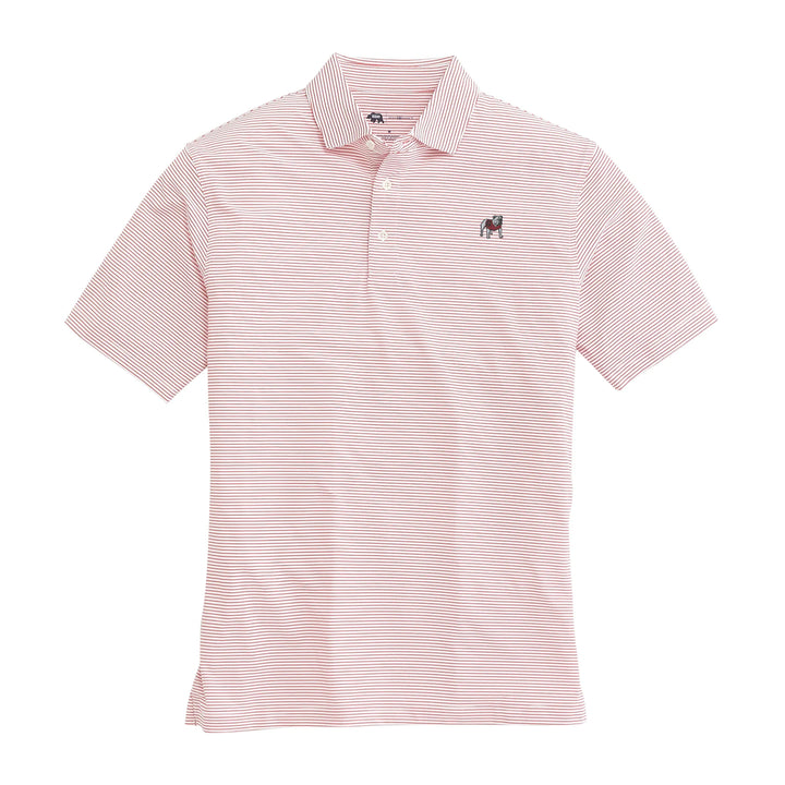 Onward Reserve UGA Birdie Stripe Standing Bulldog Polo