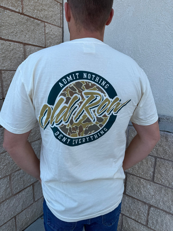 Old Row Outdoors 80s Camo Circle Pocket Tee - Ivory