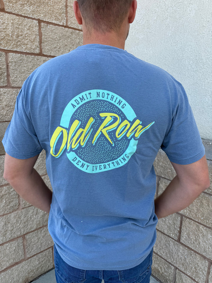 Old RowCircle Logo Pocket S/S T-Shirt - Blue Jean