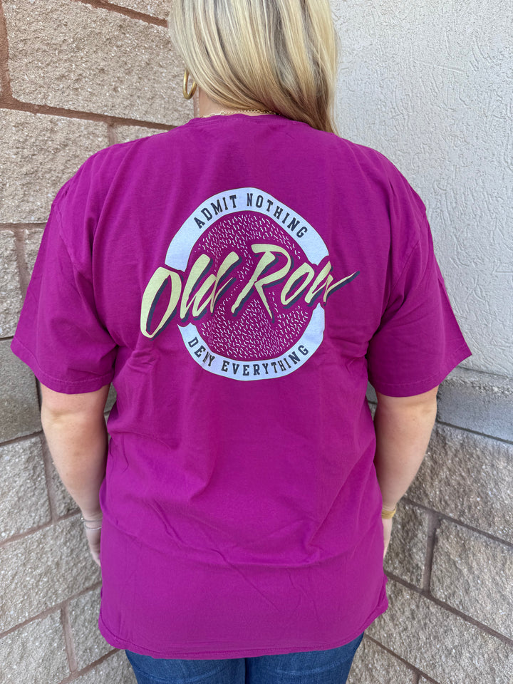 Old Row Circle Logo Tee - Boysenberry