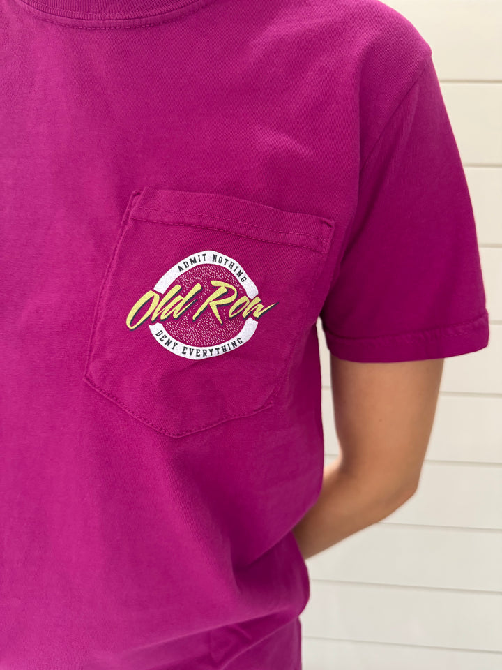 Old Row Circle Logo Tee - Boysenberry