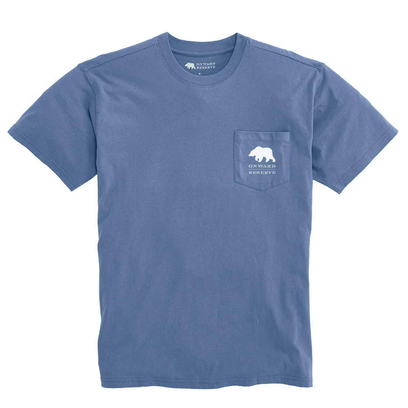 Onward Reserve Waffle House Postcard Tee - Washed Blue