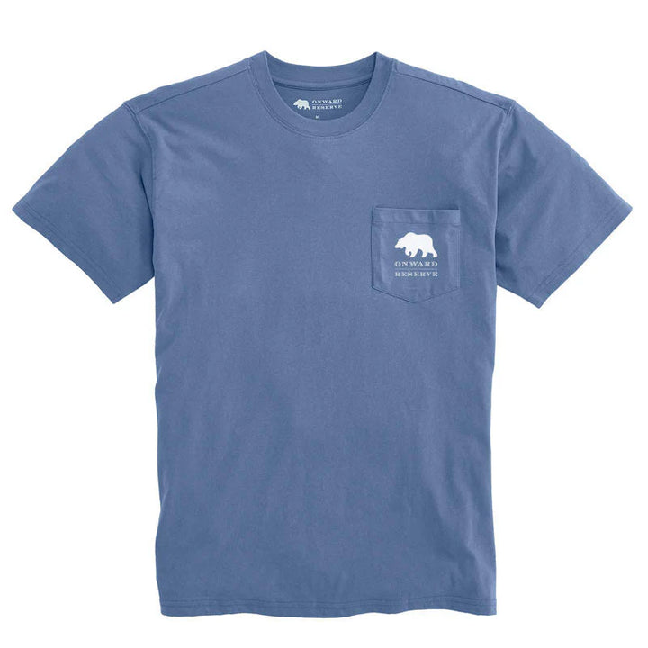 Onward Reserve Waffle House Postcard Tee - Washed Blue