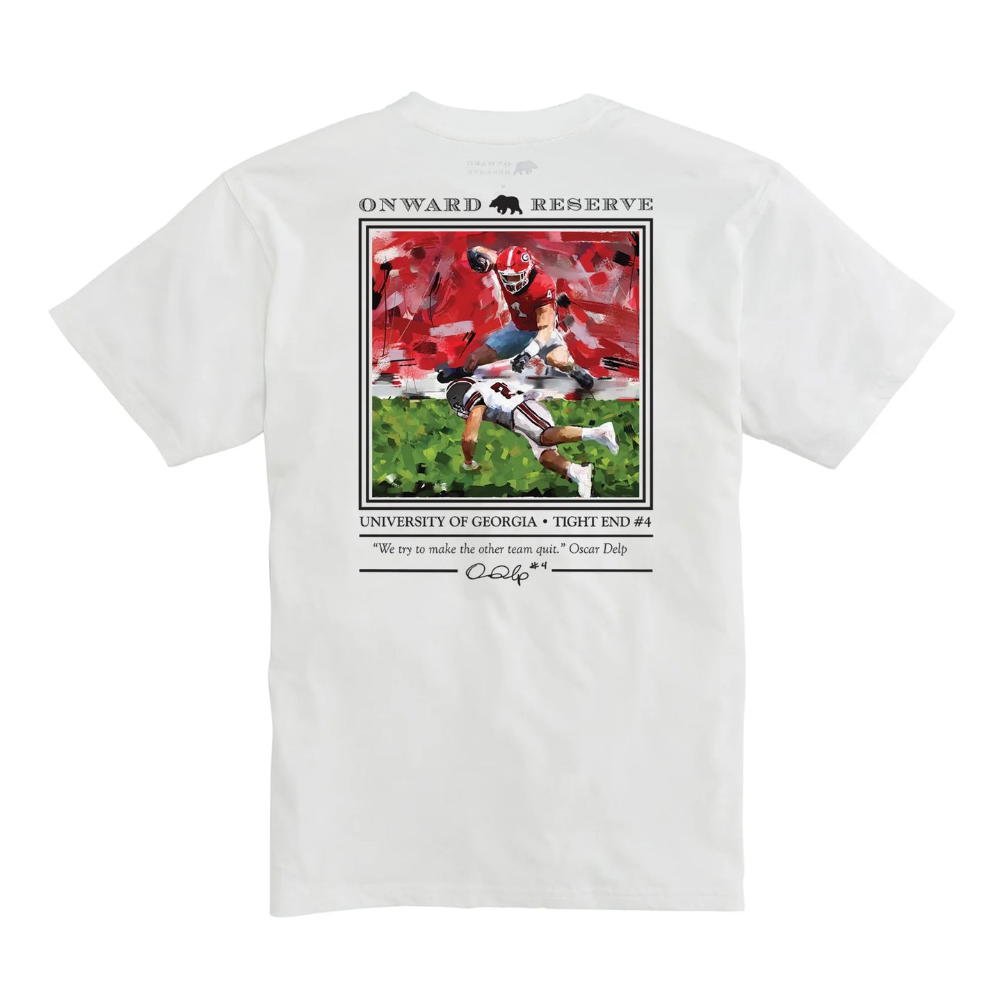 Onward Reserve UGA Oscar Delp S/S T-Shirt - White