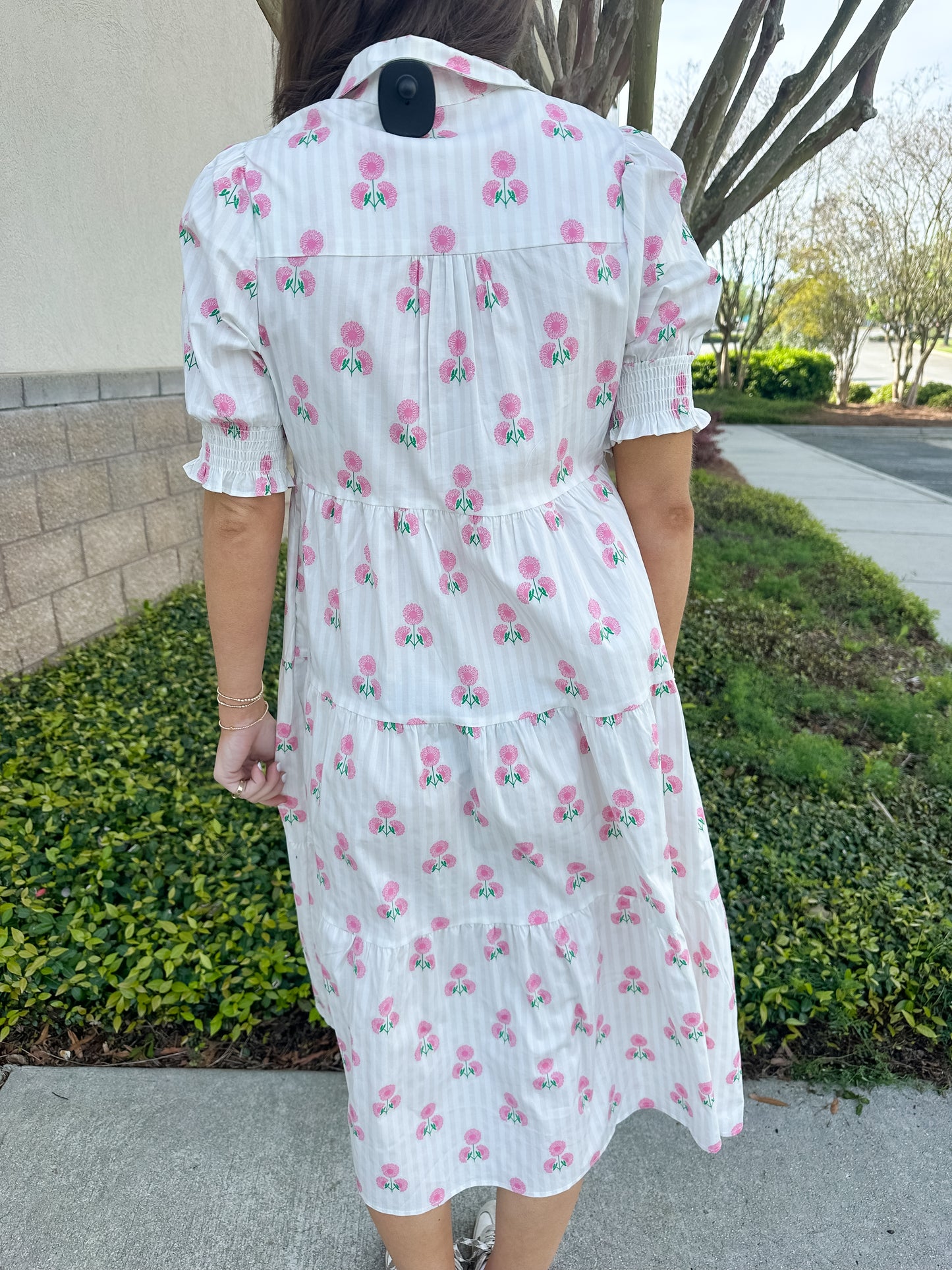 Molly Dress - Sweetbriar Stripe Pink