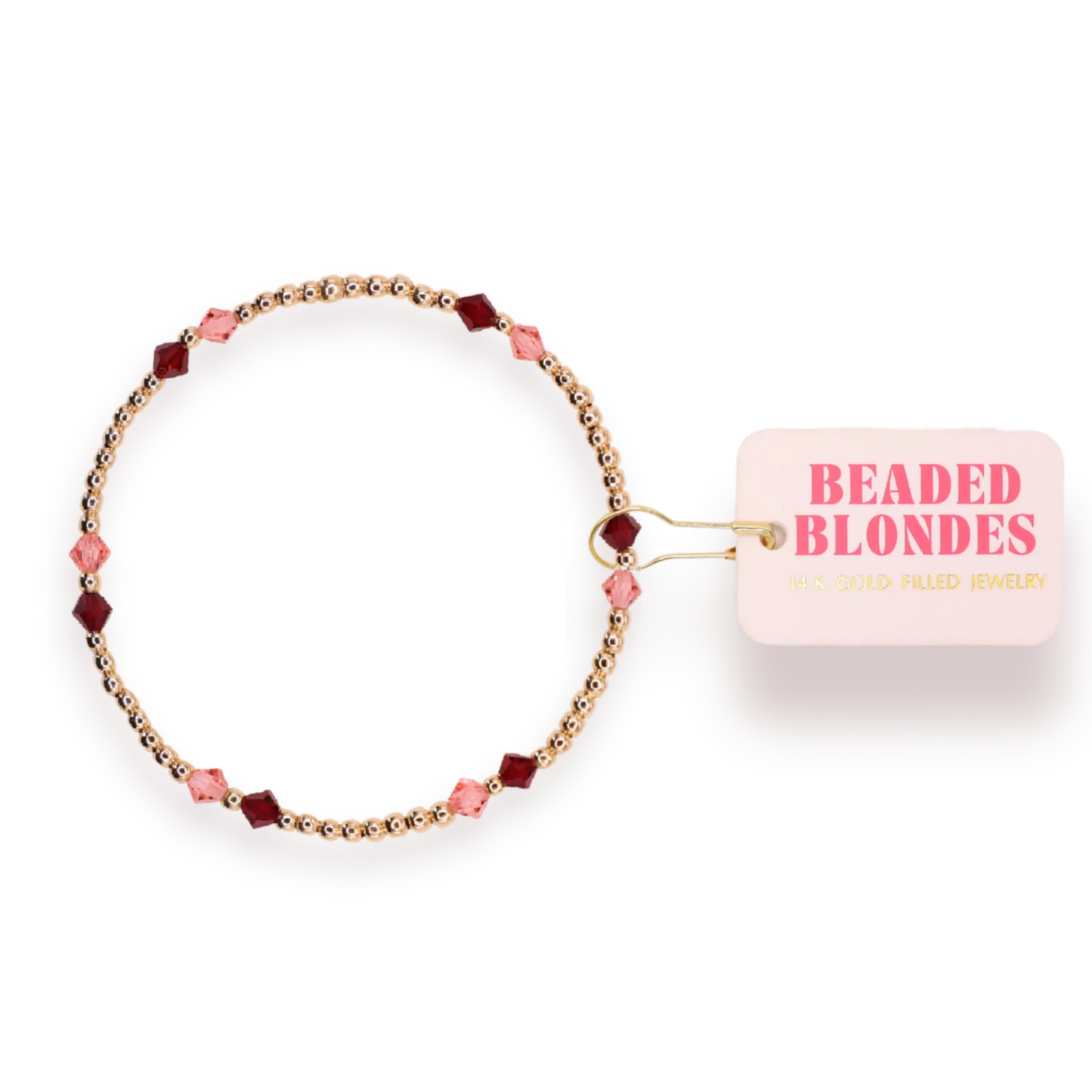 BB Charlotte Bracelet- Blush and Burgundy