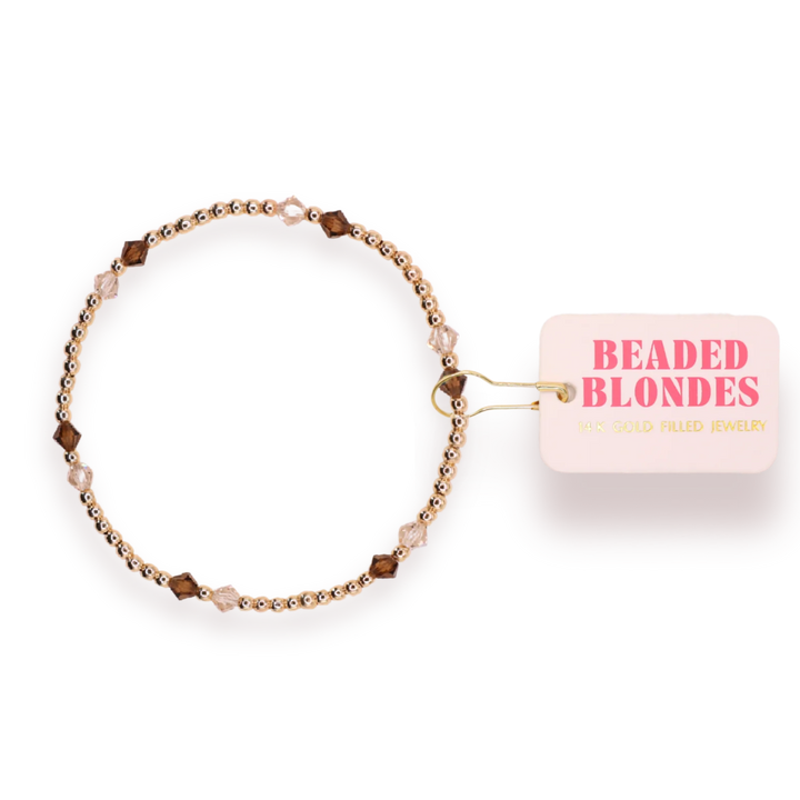 BB Charlotte Bracelet- Champagne and Mocha