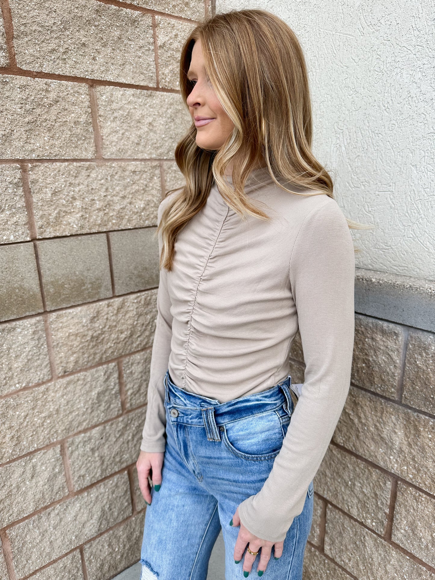 The Lindsey Top: Oatmeal