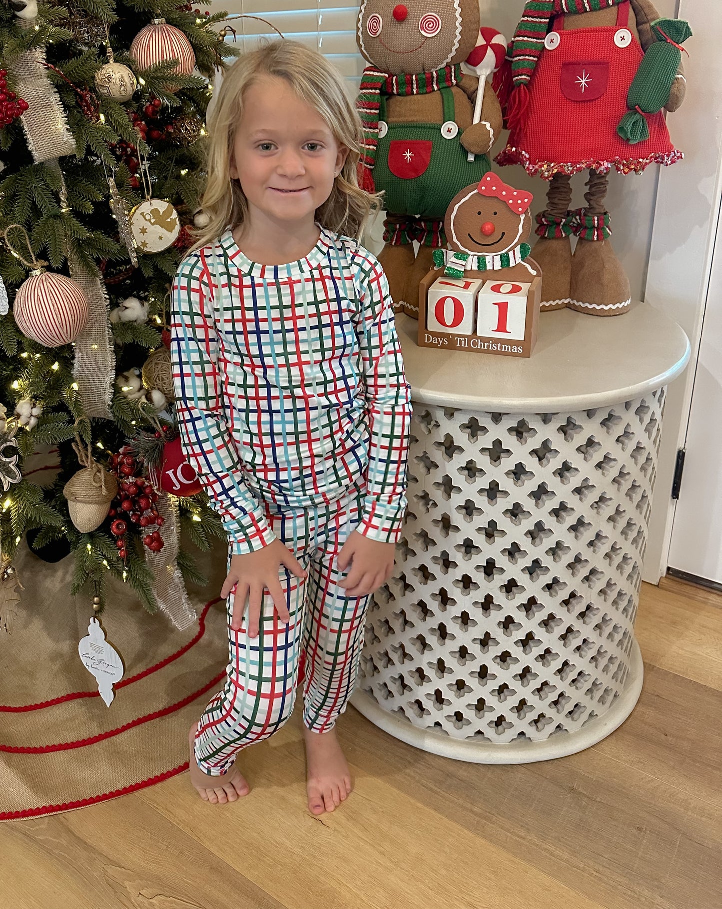 Family Plaid PJ Set Youth