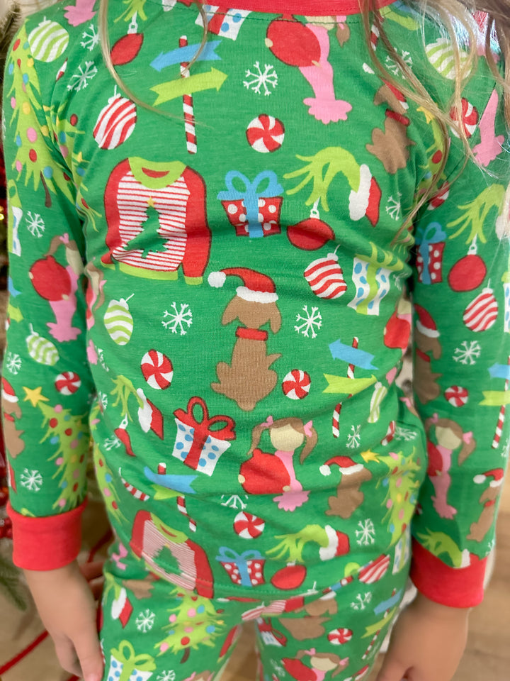 J. Marie Youth Pajama Set - Grinch