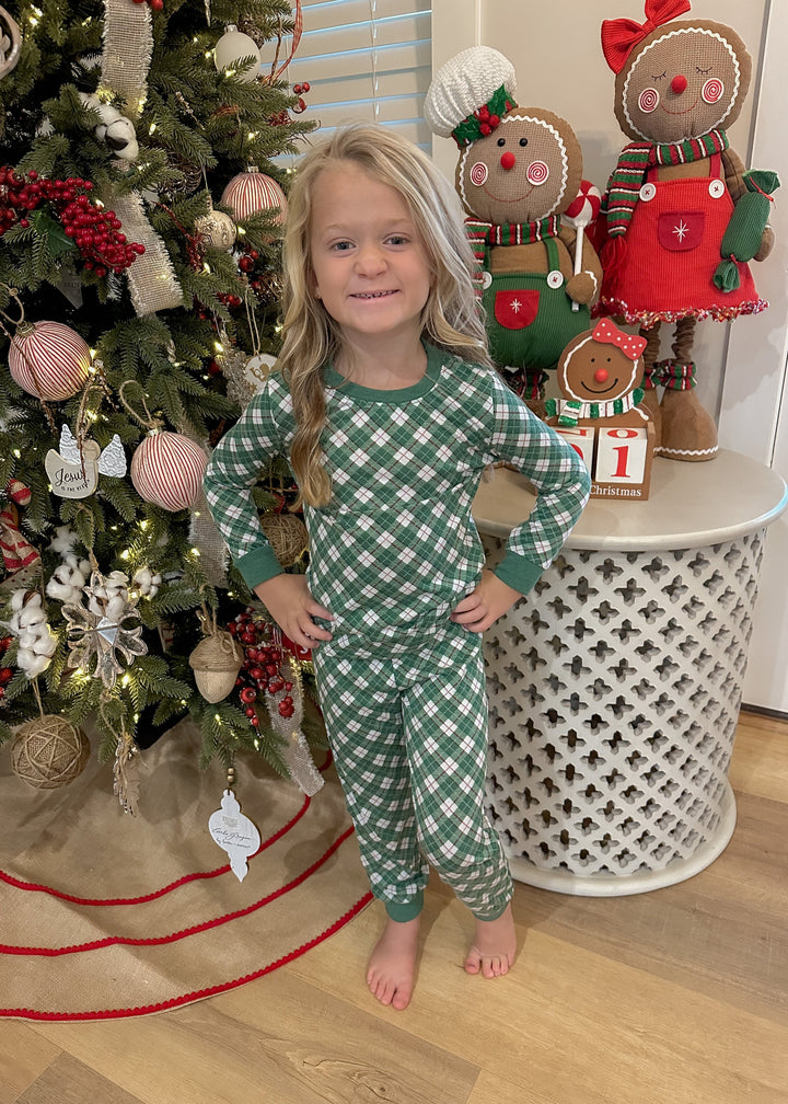 J. Marie Youth Pajama Set - Christmas Plaid
