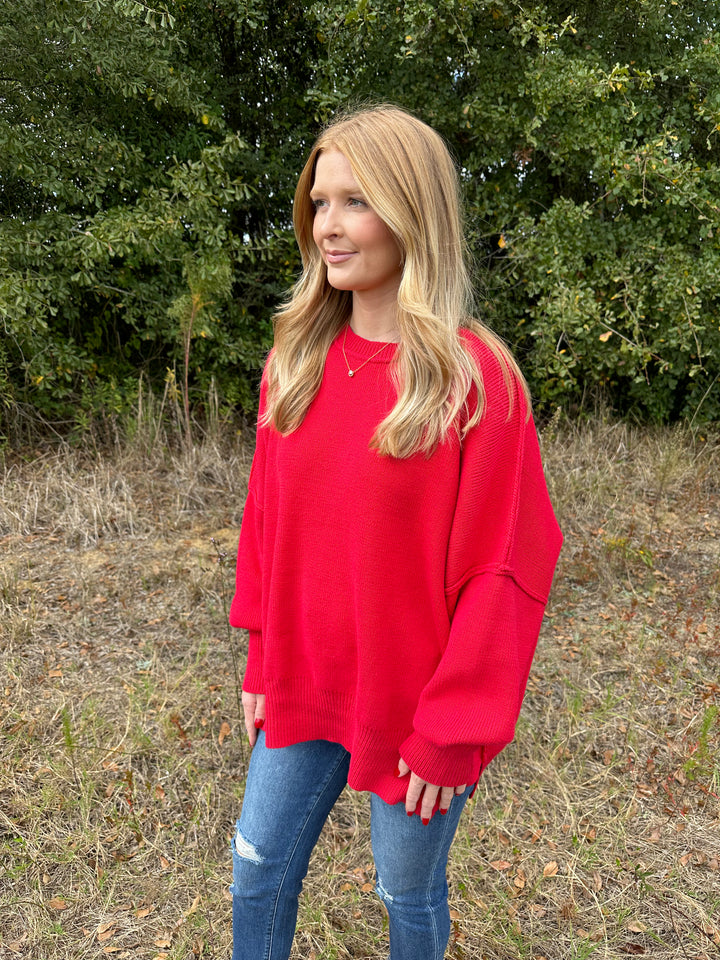 Christmas Joy Sweater: Red
