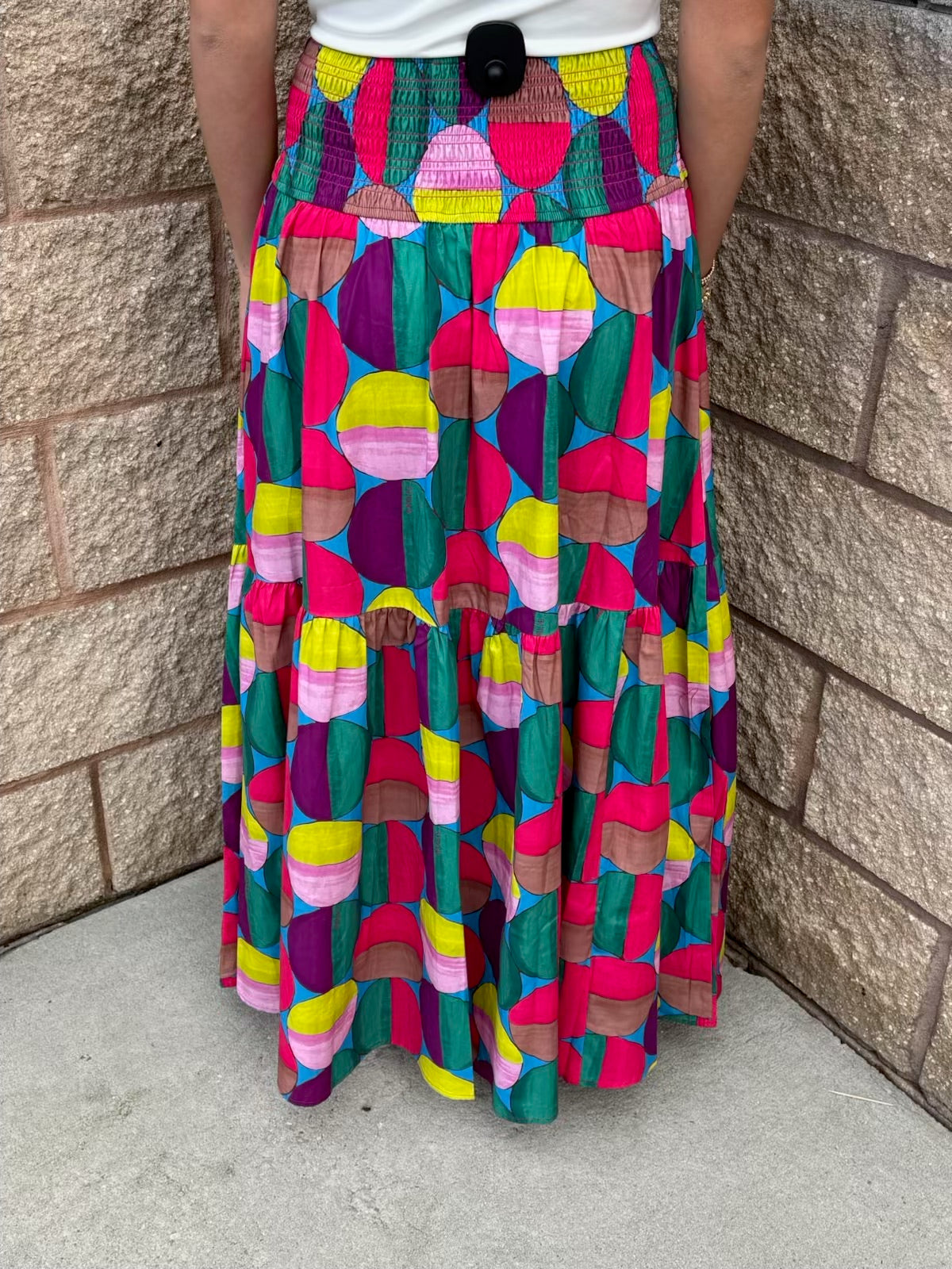 Modern Pop Tier Maxi Skirt