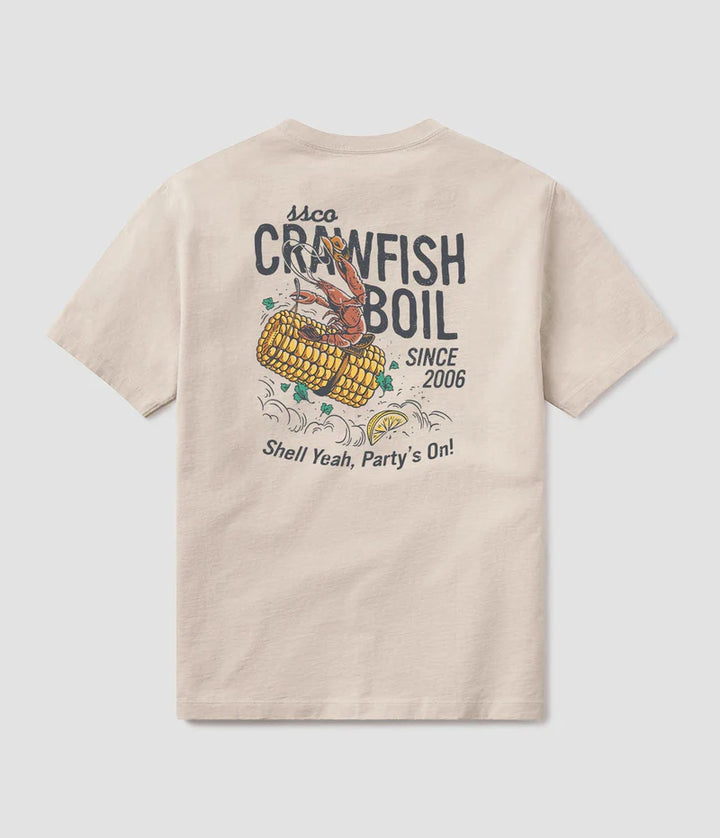 SSCO Men’s Crawfish Boil S/S Pocket T-Shirt - Taupe