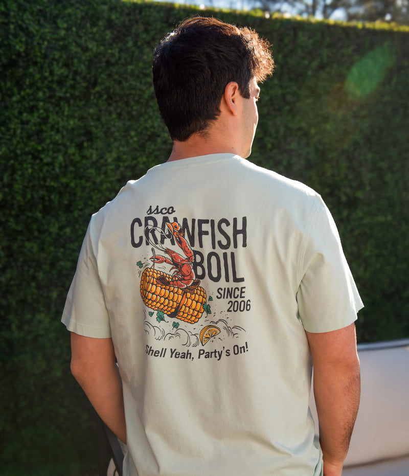 SSCO Men’s Crawfish Boil S/S Pocket T-Shirt - Taupe
