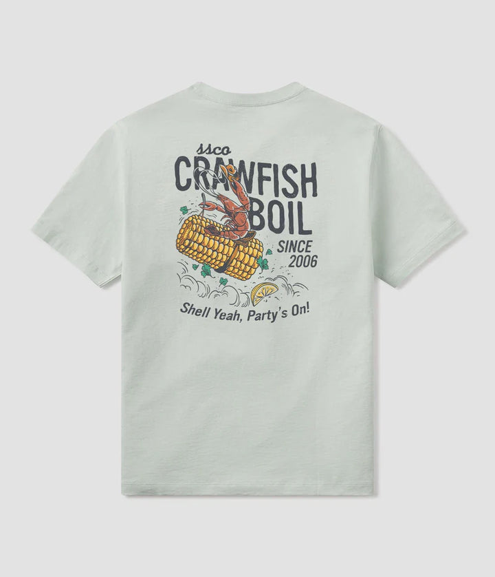 SSCO Men’s Crawfish Boil S/S Pocket T-Shirt - Cool Mist