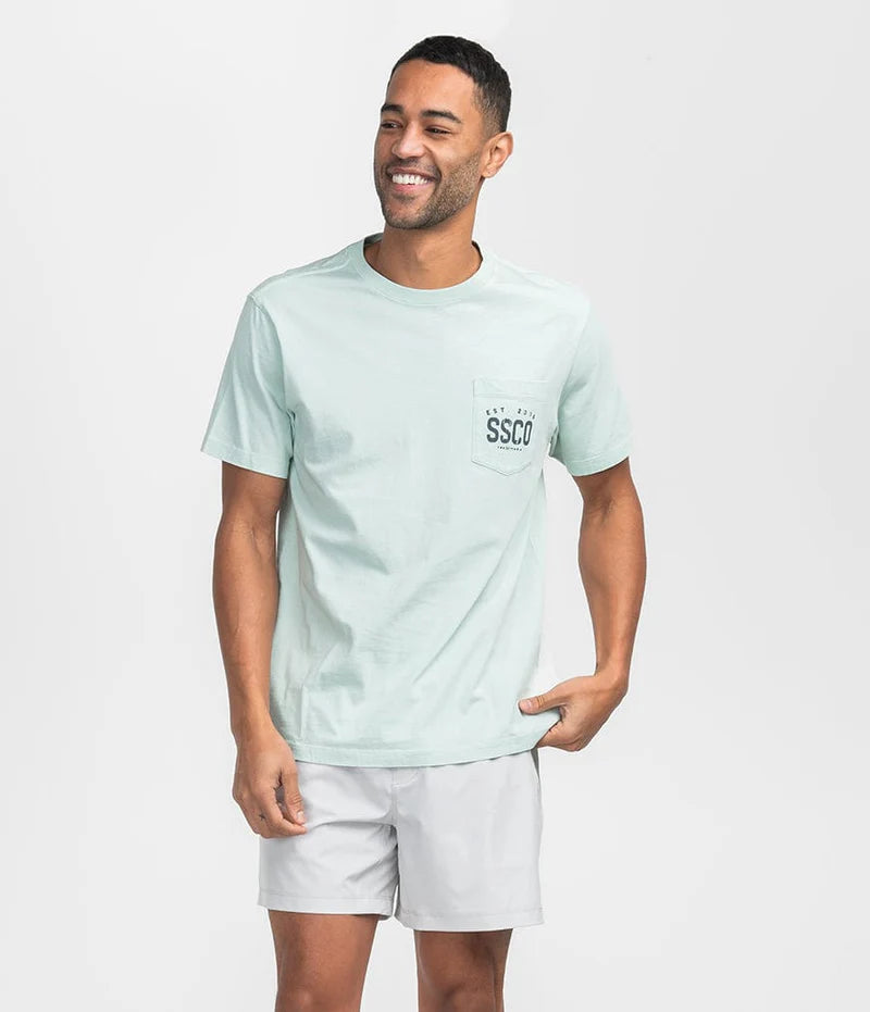 SSCO Men’s Crawfish Boil S/S Pocket T-Shirt - Cool Mist