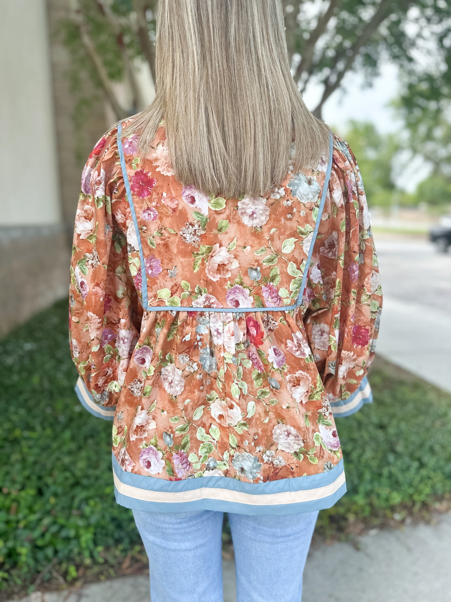 Terra Cotta Florals Top