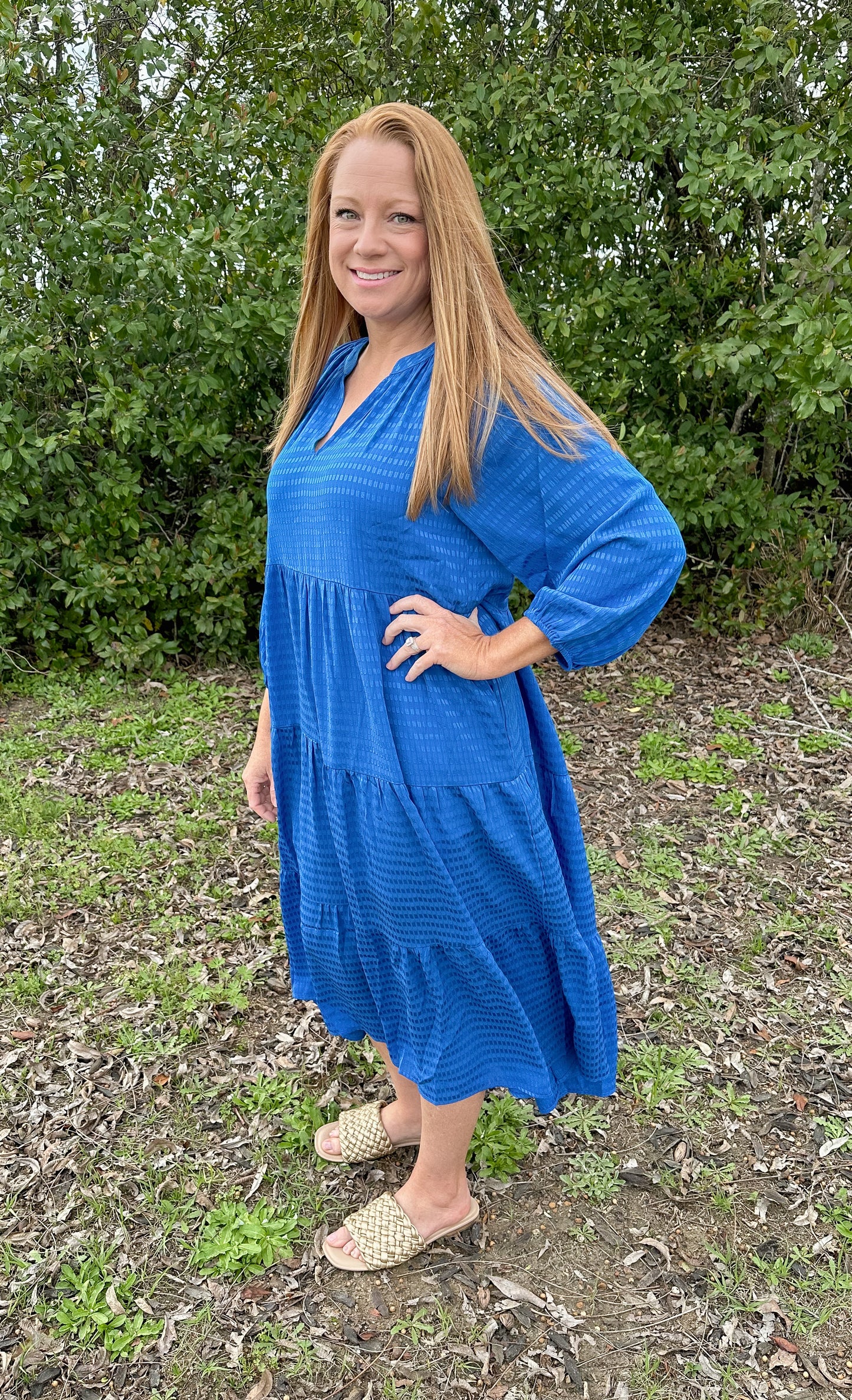 Samantha Maxi Dress: Blue