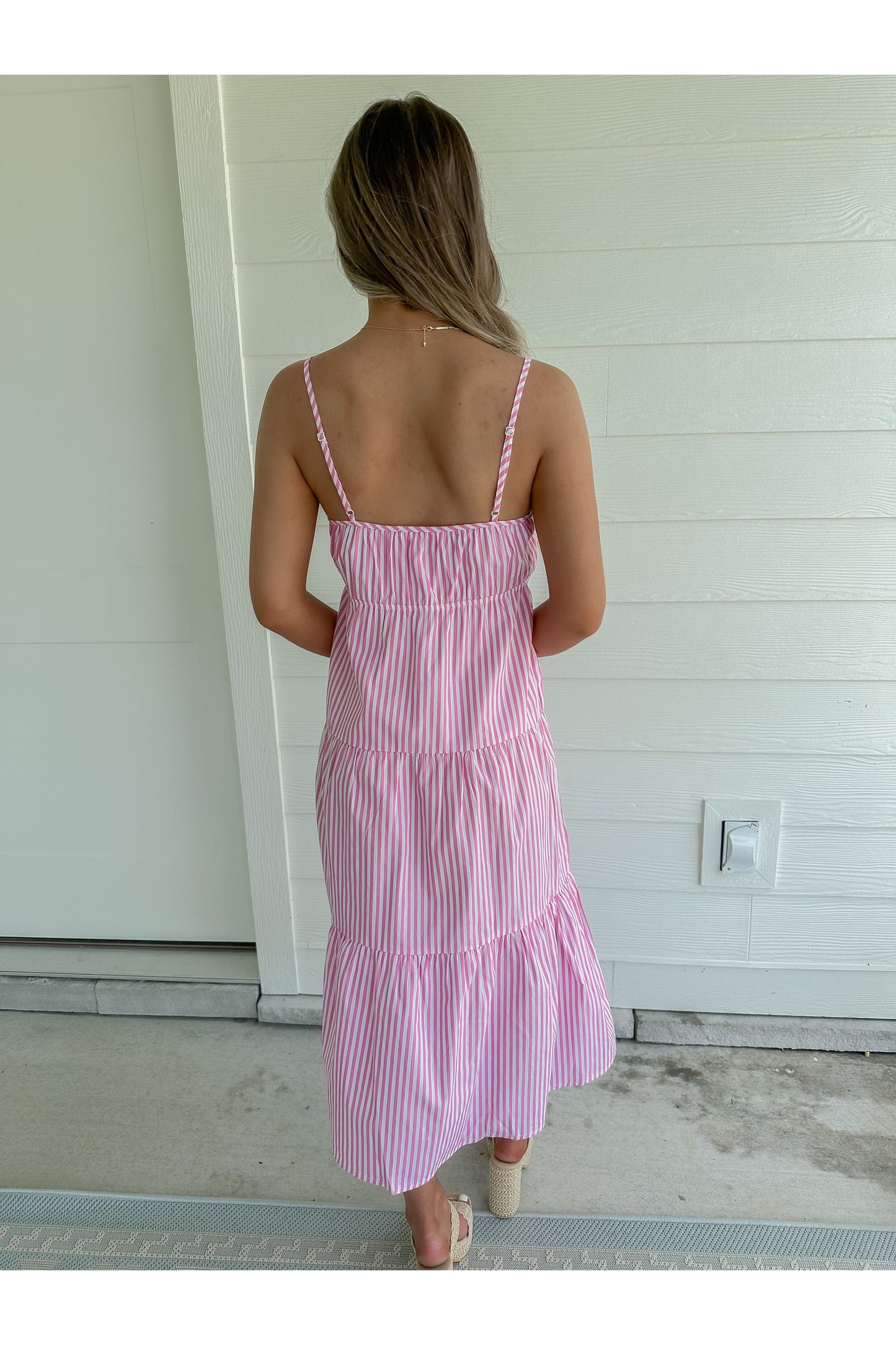 Stripe Poplin Cami Dress