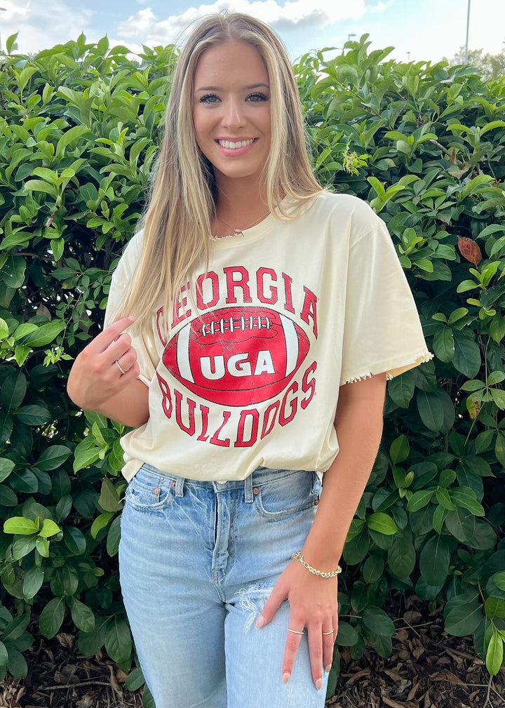Georgia Distressed Boyfriend Tee