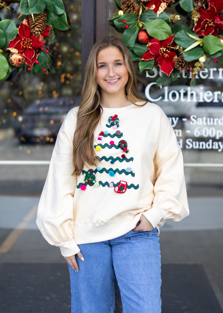 Christmas Tree Trimming Sweatshirt