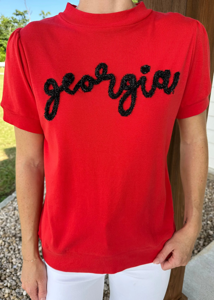 The Glitter Script Short Sleeve, Georgia