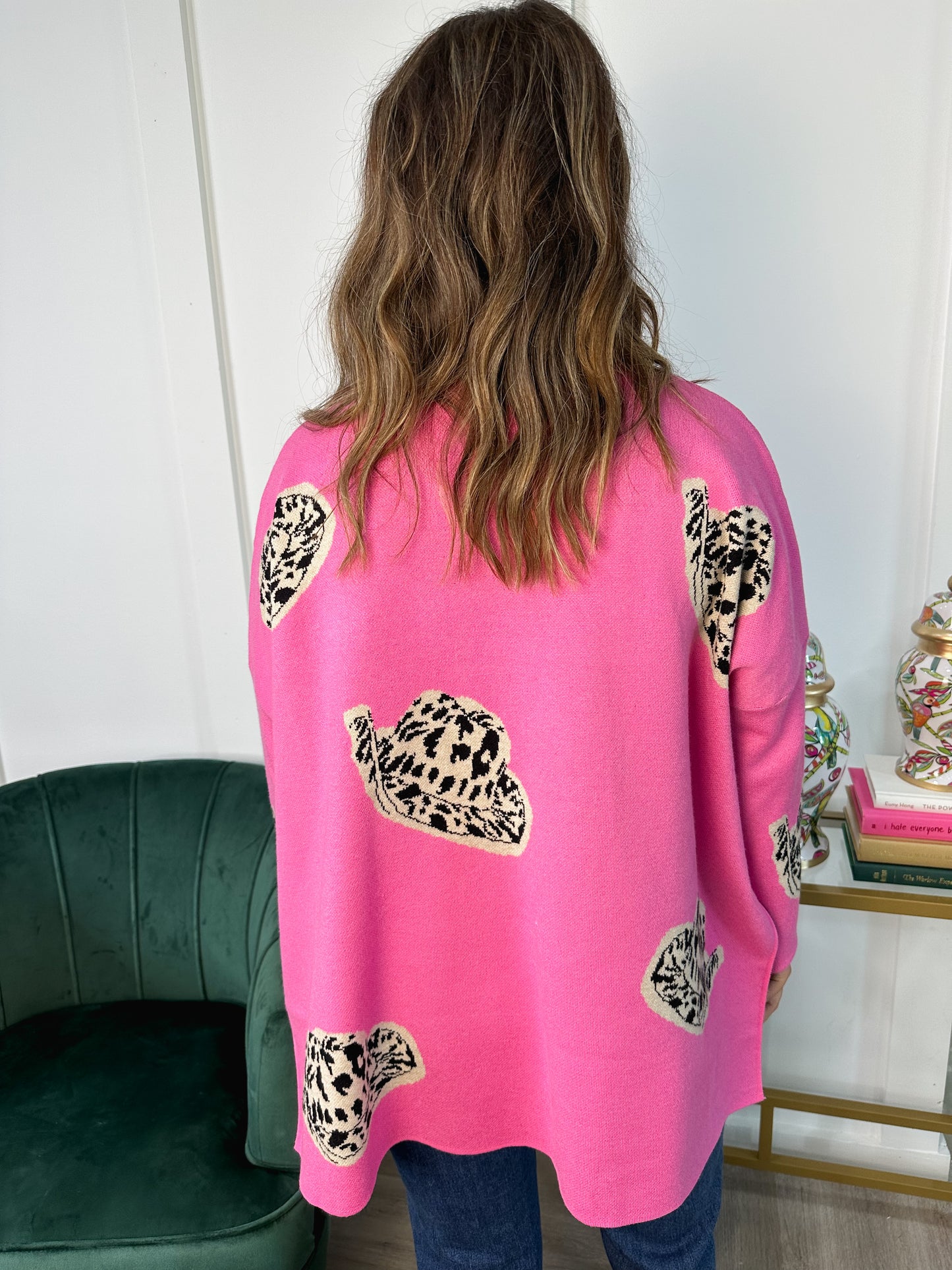 The Blushing Cheetah Sweater