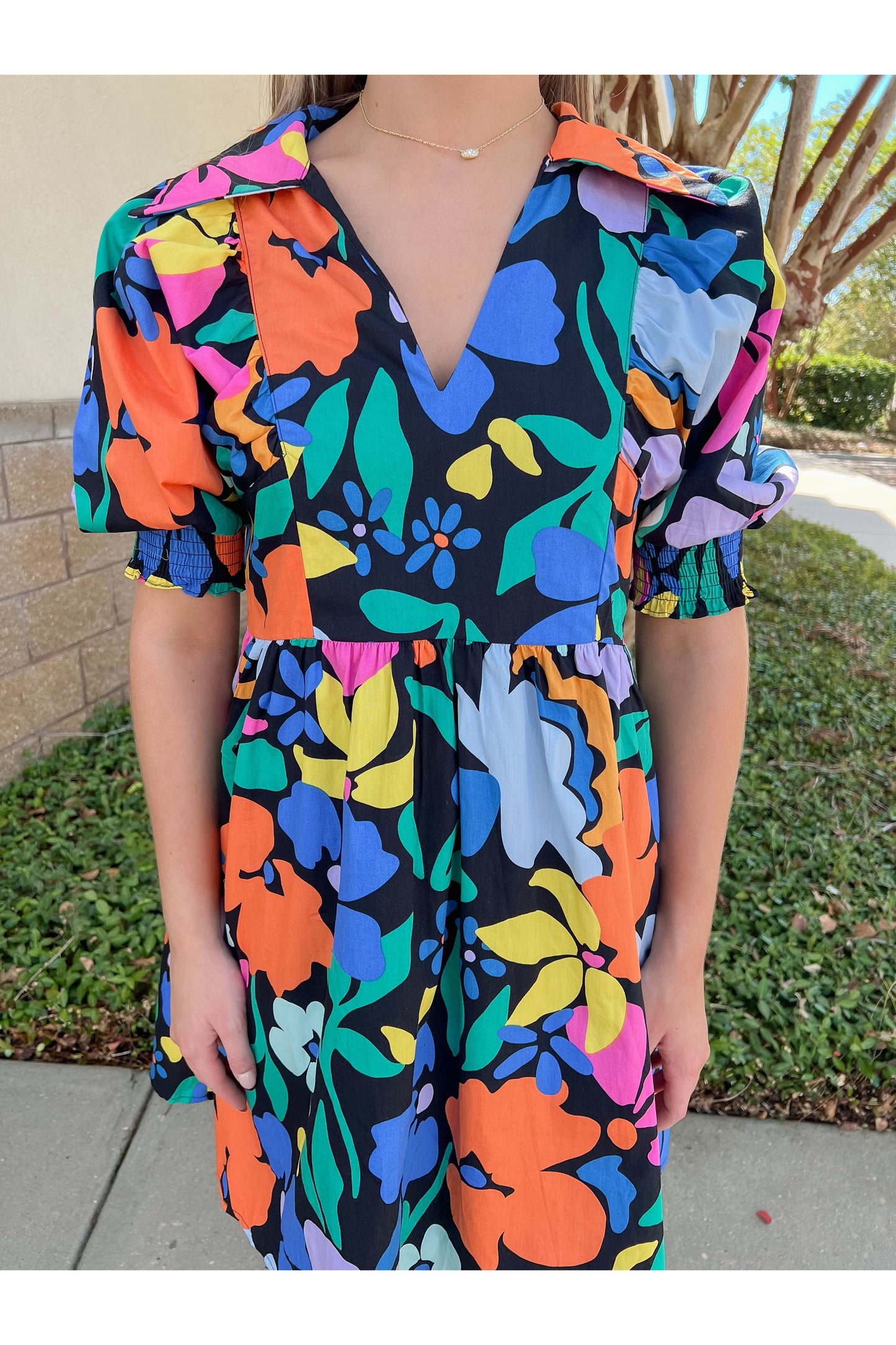 Retro Floral Dress