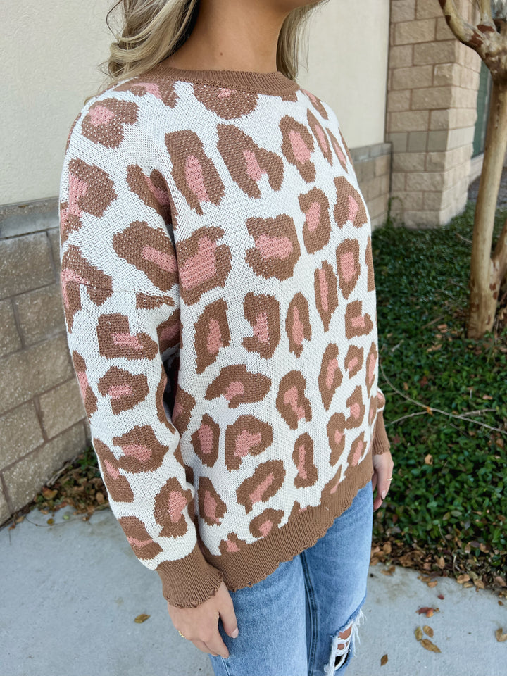 Missie Cheetah Sweater