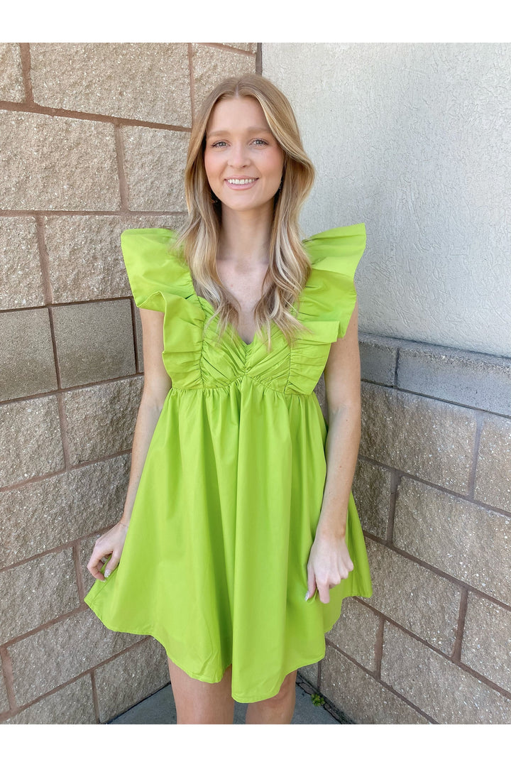 You Belong With Me Dress: Lime