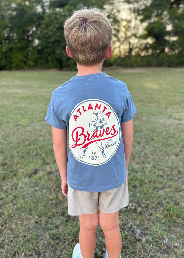 CB Youth “The Bravos” Throwback S/S T-Shirt - Blue