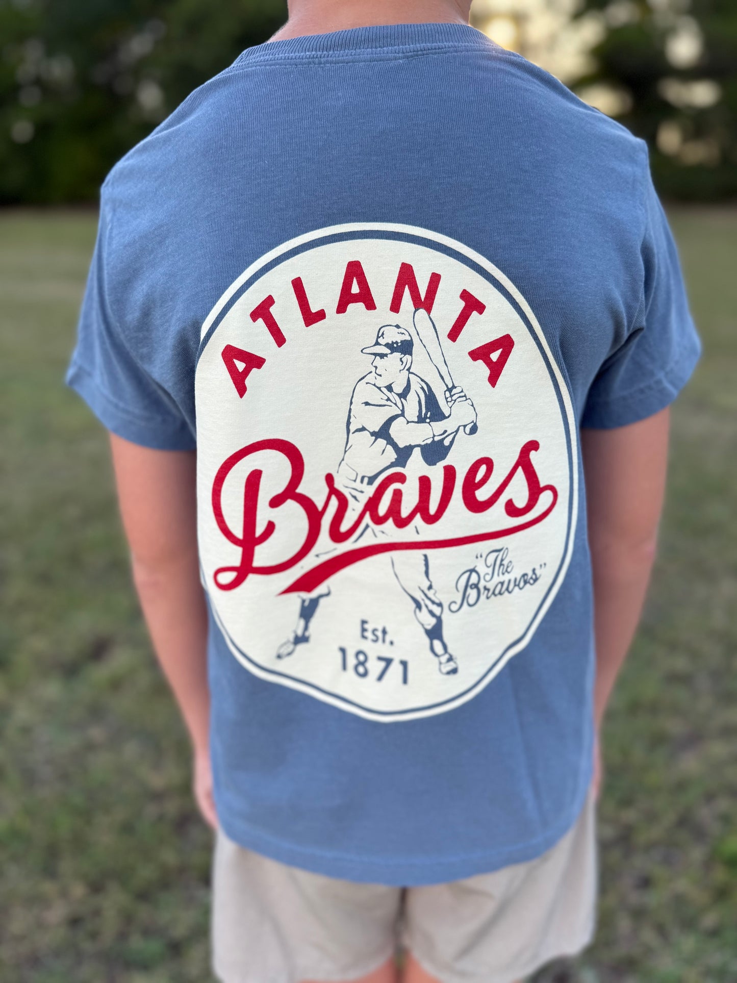 CB Youth “The Bravos” Throwback S/S T-Shirt - Blue