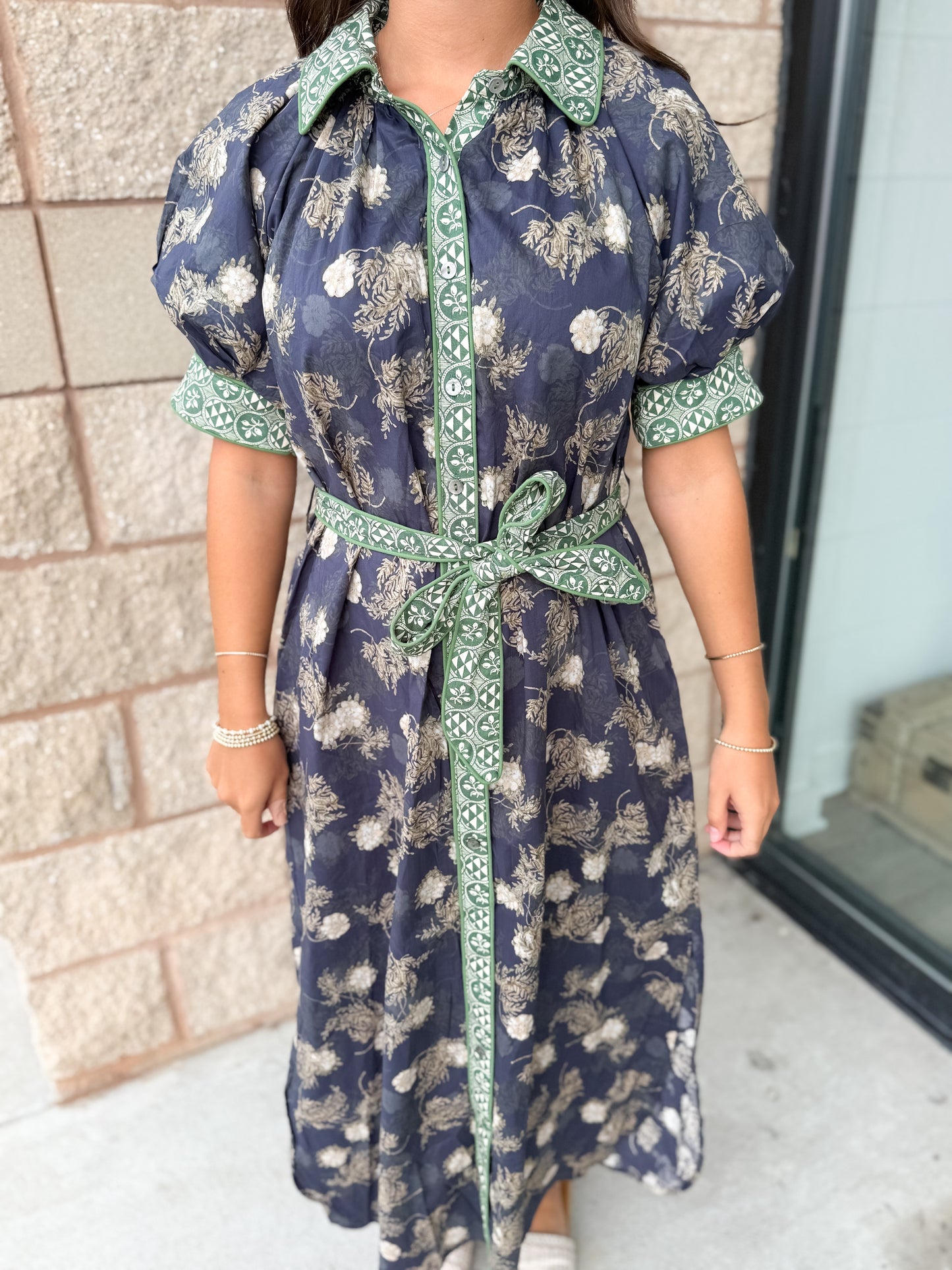 Luxe Bloom Midi Dress