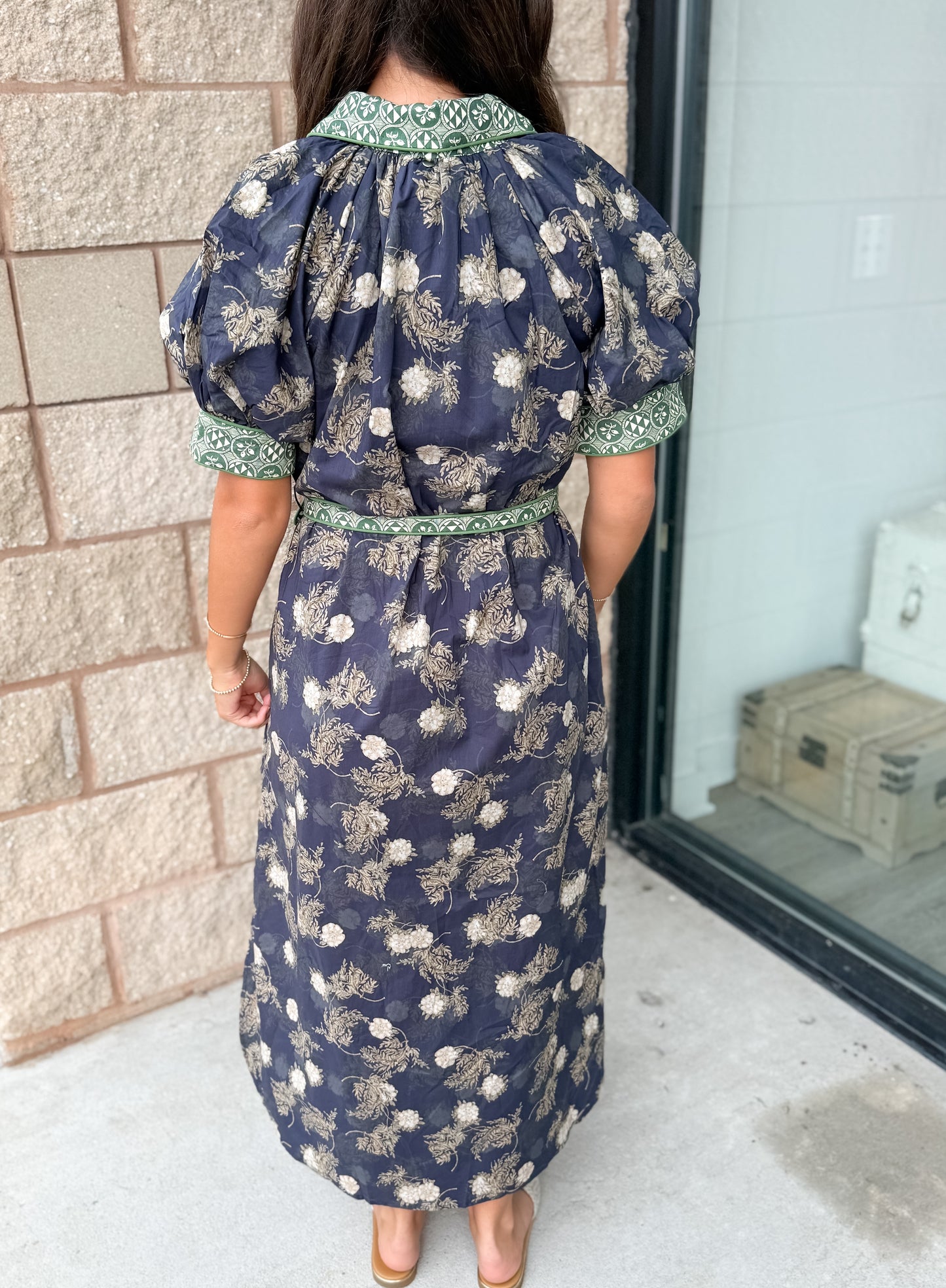 Luxe Bloom Midi Dress