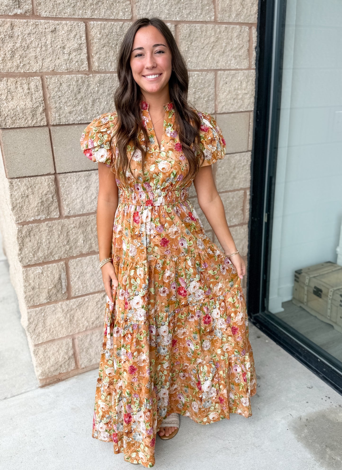 Angie Maxi Dress: Terra Cotta